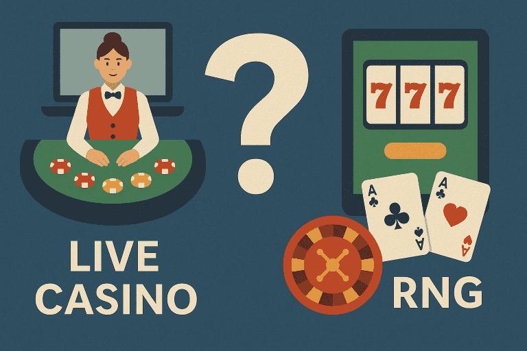 Are Live Casino Games a Threat to RNG?